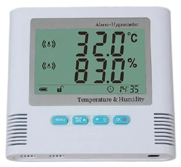 Thermomètre hygromètre alarme type TRHUGSM - Mesurex