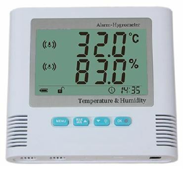 Hygrometer thermometer with alarm – TRHUA200H series