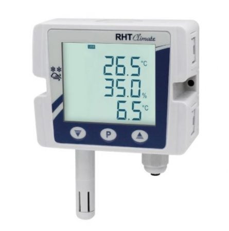 Humidity and temperature sensor with integrated display -TRTH series