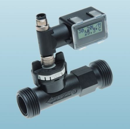 Vortex flowmeter for liquid with display 150l/min