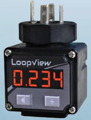 DIN connector display for pressure sensor LOOPVIEW