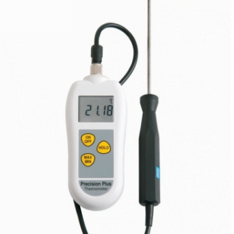 High precision PT100 portable thermometer with probe and UKAS certificate